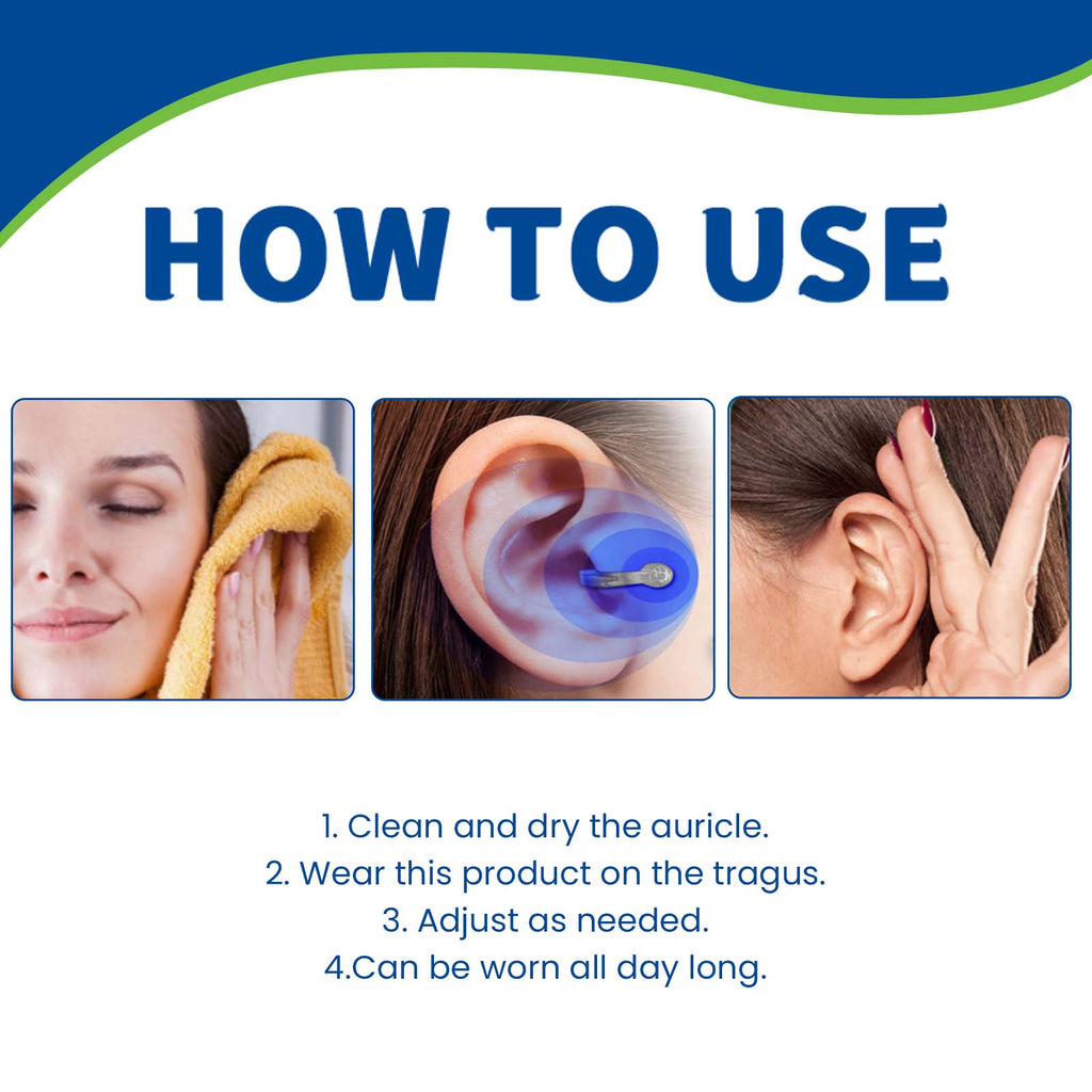 Auri-calm Tinnitus Relief Device, Relieve Ear Pain Tinnitus And Ear Discomfort Ear Massage Care Ear Clips