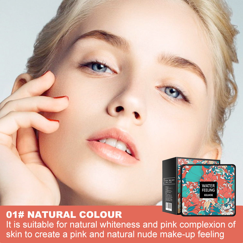 Water Feeling BB Cream, Mushroom Air Cushion To Cover Blemishes Waterproof Sweat Resistant Makeup Cushion BB Cream