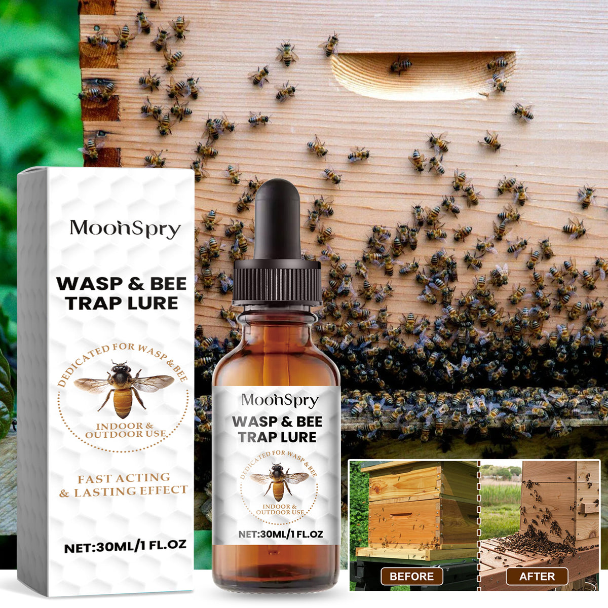 Moonspry Bee attractant, bee attractant essence for field horticultural bees