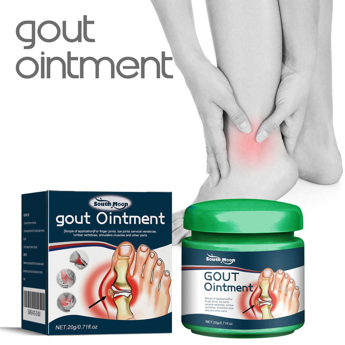 Gout Ointment, Relieve Joint, Shoulder, Neck And Muscle Soreness Massage Care Cream