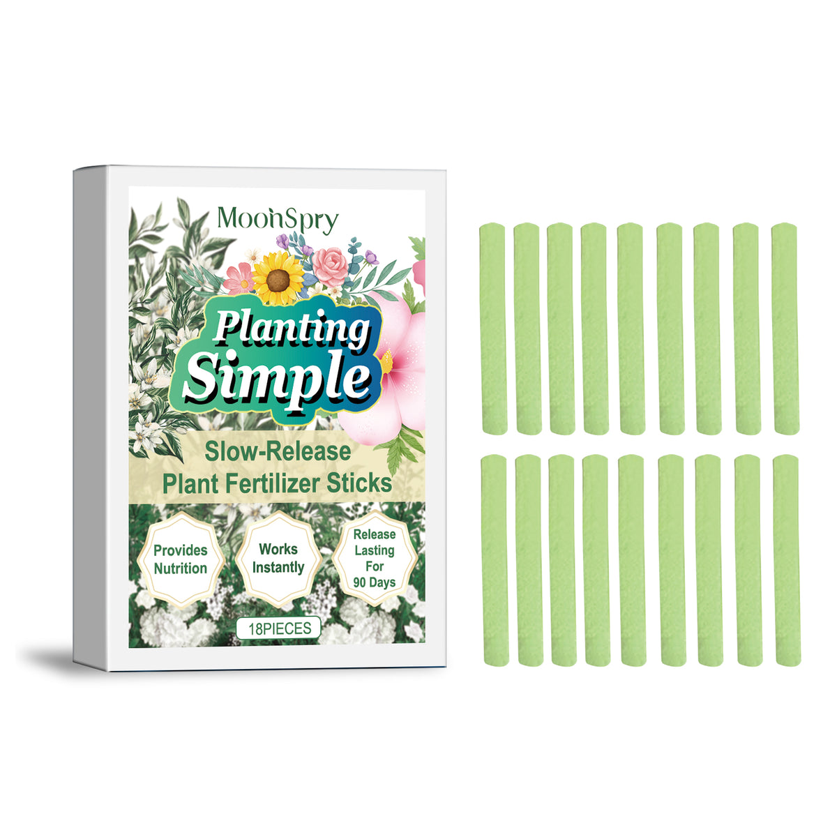 Plant Nutrition Bar, Slow-Release Nutrition For Domestic Flowers And Green Plants Growing In Potted Plants