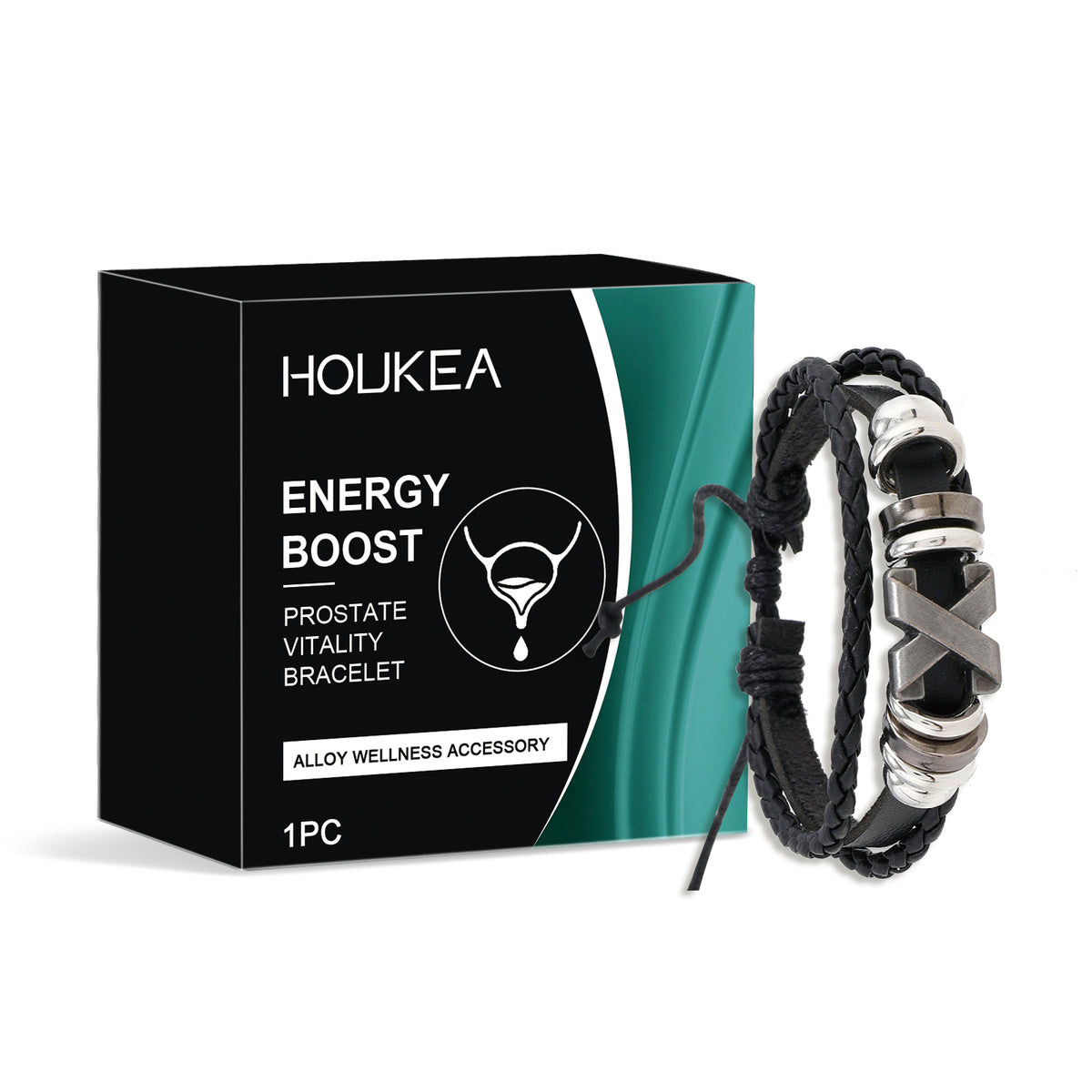 Men's Care Bracelet, Gentle Care For Men's Body Comfortable Lightweight Portable Fashion Care Bracelet