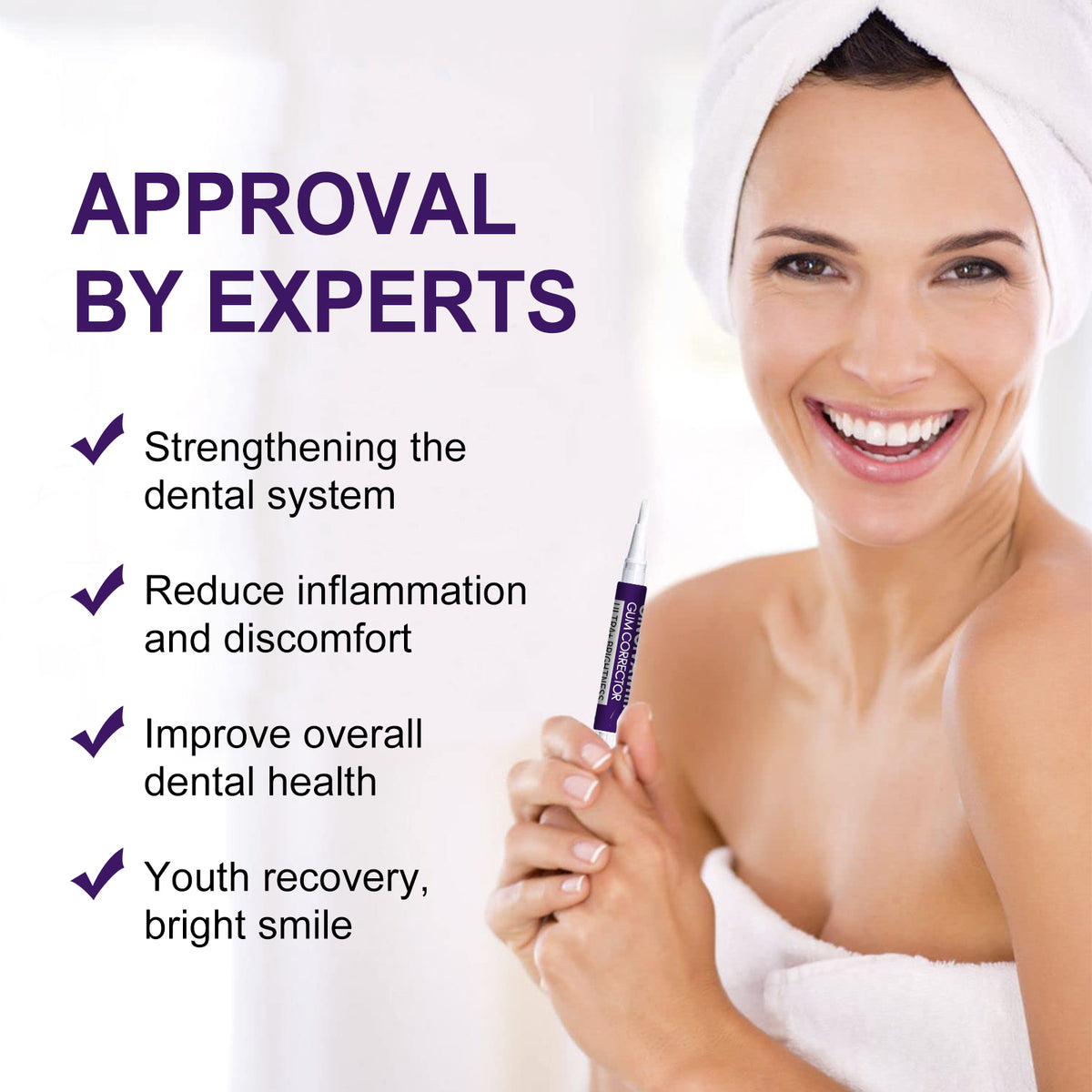 Gum Corrector Pen, Teeth Cleaning Whitening Brightening Repair Gum Teeth Beauty Pen