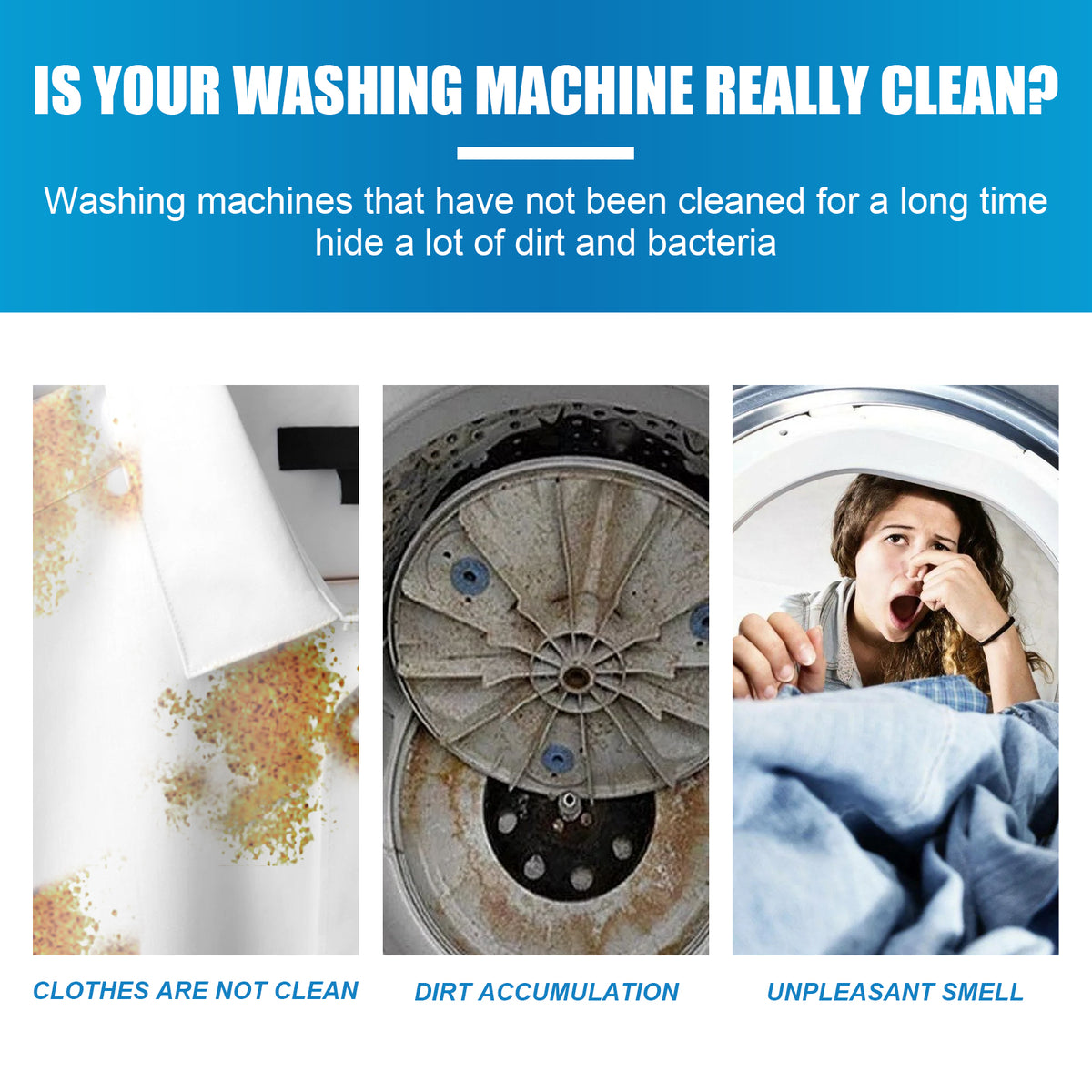 Washing Machine Cleaner, Washing Machine Tank Automatic Drum Liner Dirt Cleaning Sheet