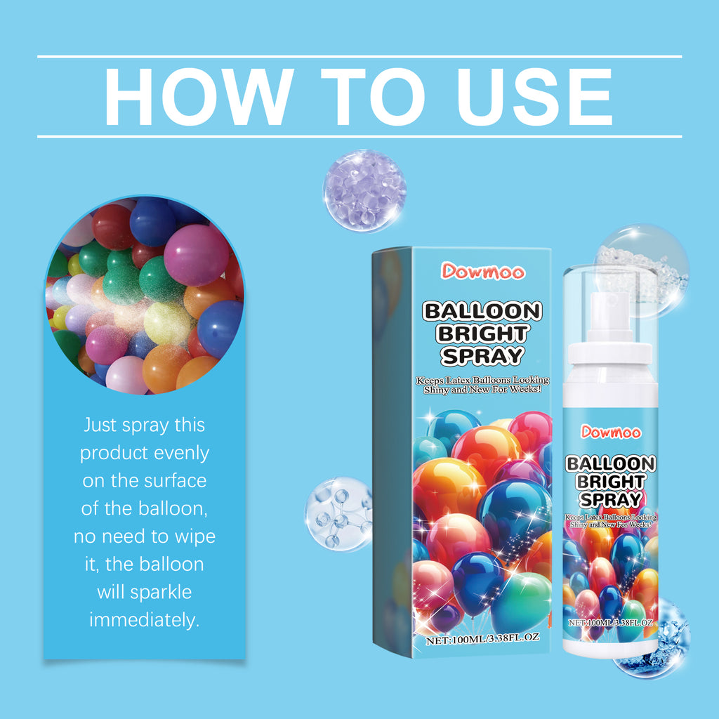 Balloon Highlight Spray, Anti-Oxidation To Keep The Appearance Of The Balloon Bright And Enhance The Gloss Scene Decoration