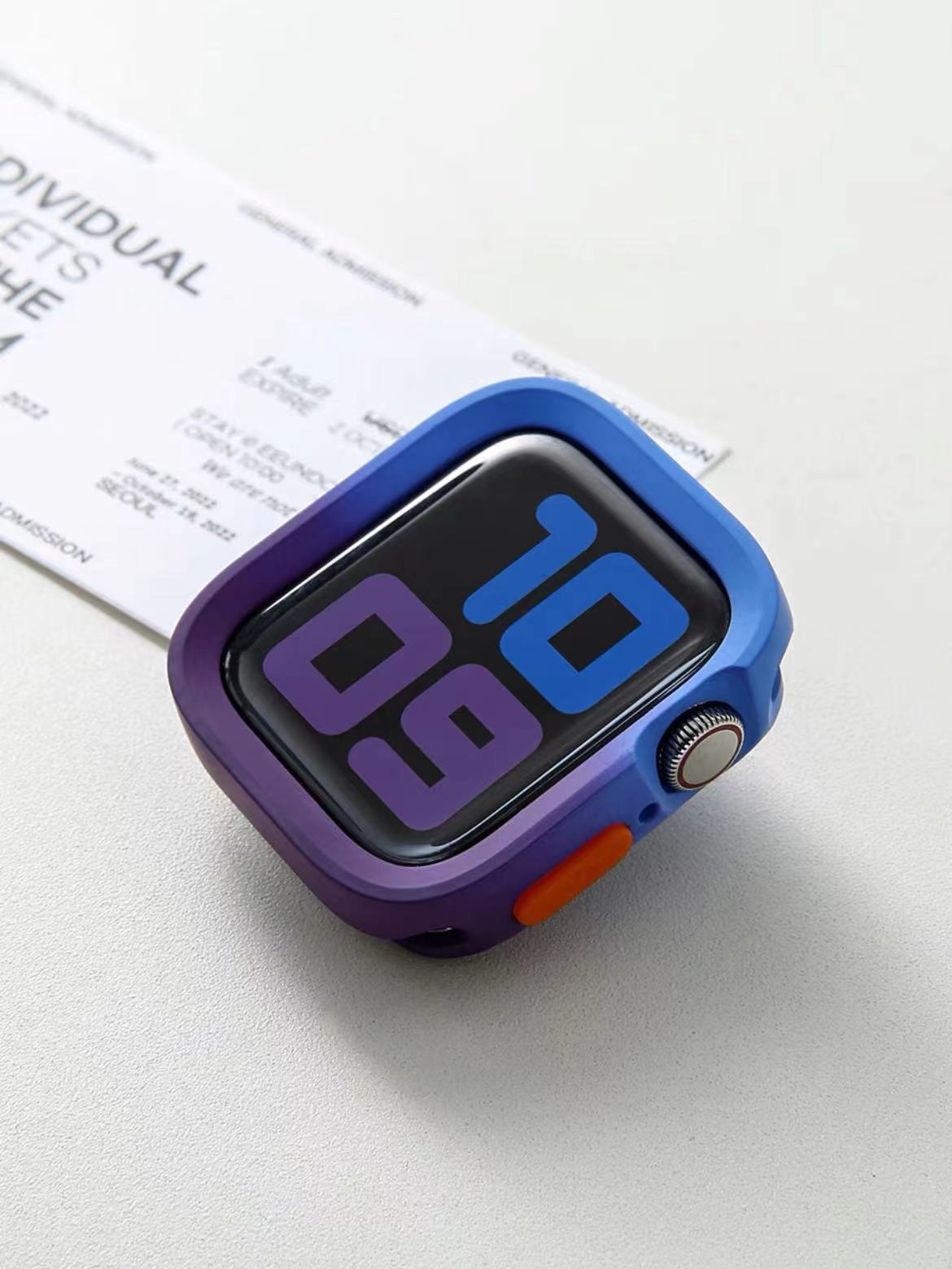 Applicable for Apple Watch S10 Protective Case with Edge Cover Soft Shell iWatch 11 9 SE Matte Finish