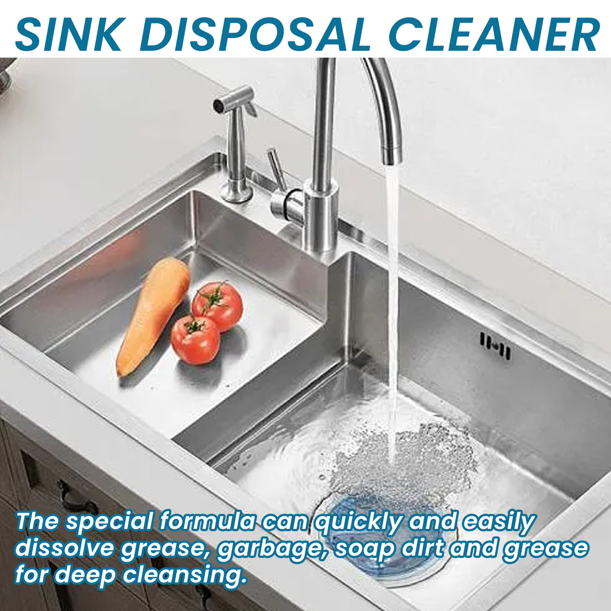 Sink Cleaning Tablets, Kitchen Sink Cleaning Stains And Oil Cleaning Pipes Cleaning Effervescent Tablets