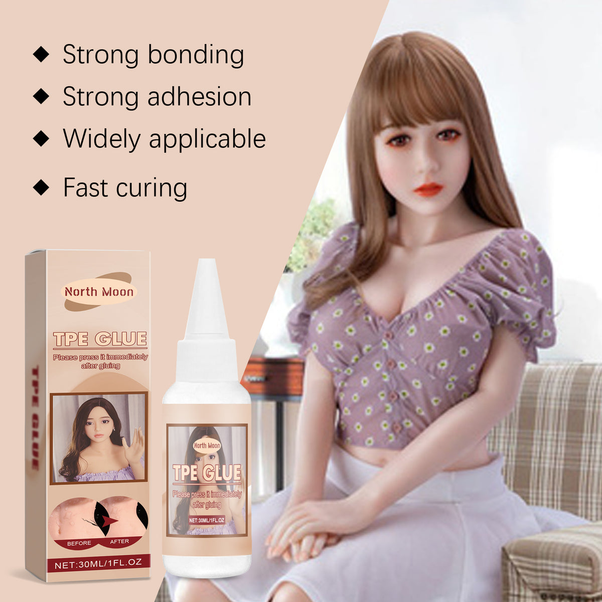North Moon Doll Repair Glue Adult Finished Glue Tpe Doll Repair Glue Is Not Hard