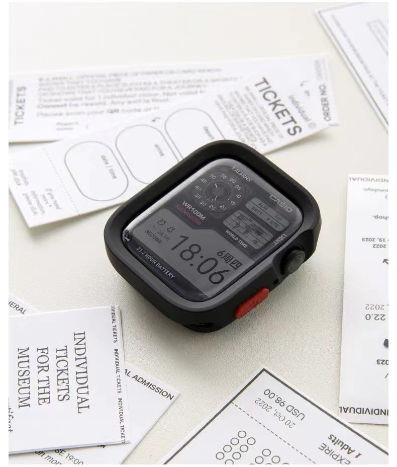 Applicable for Apple Watch S10 Protective Case with Edge Cover Soft Shell iWatch 11 9 SE Matte Finish