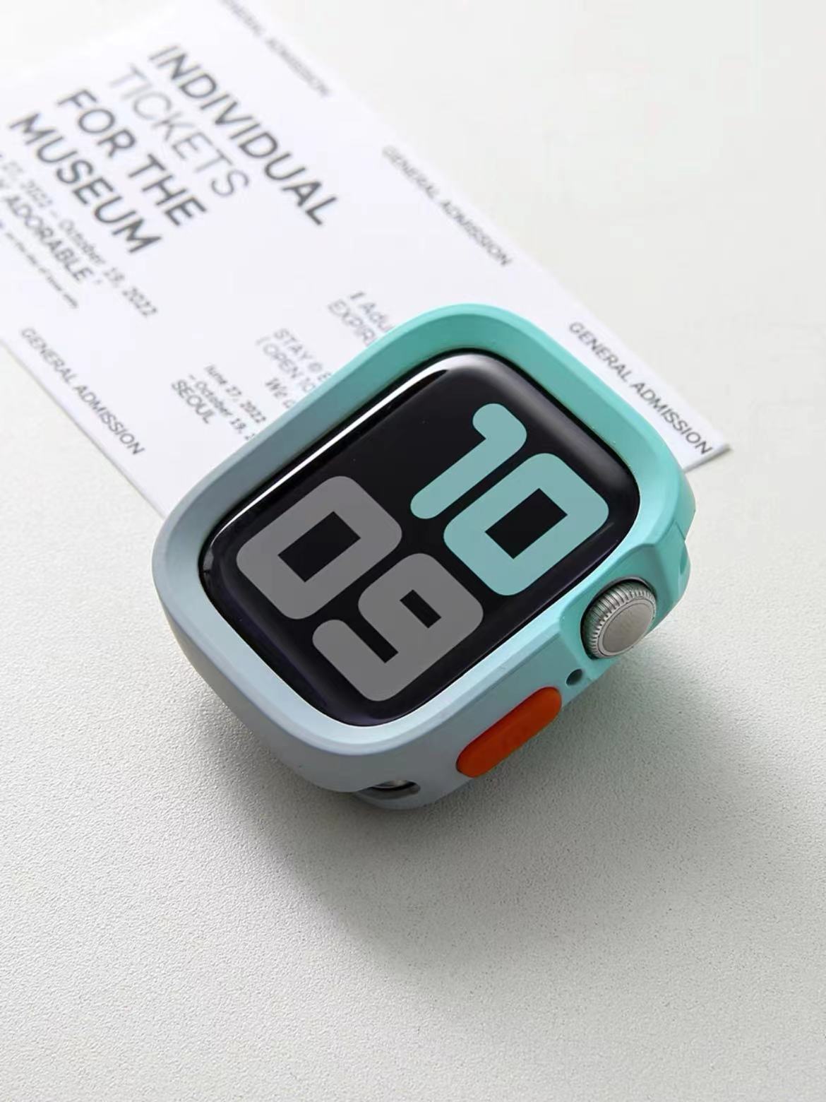 Applicable for Apple Watch S10 Protective Case with Edge Cover Soft Shell iWatch 11 9 SE Matte Finish