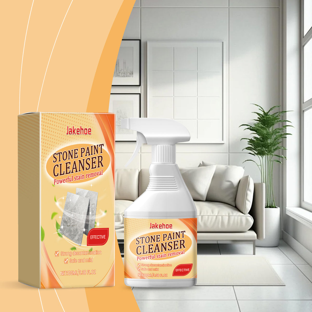 Real Stone Paint Cleaner Home Living Room Bedroom Cleaning Stains Polishing Maintenance Renovation Cleaner
