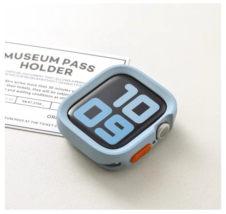 Applicable for Apple Watch S10 Protective Case with Edge Cover Soft Shell iWatch 11 9 SE Matte Finish