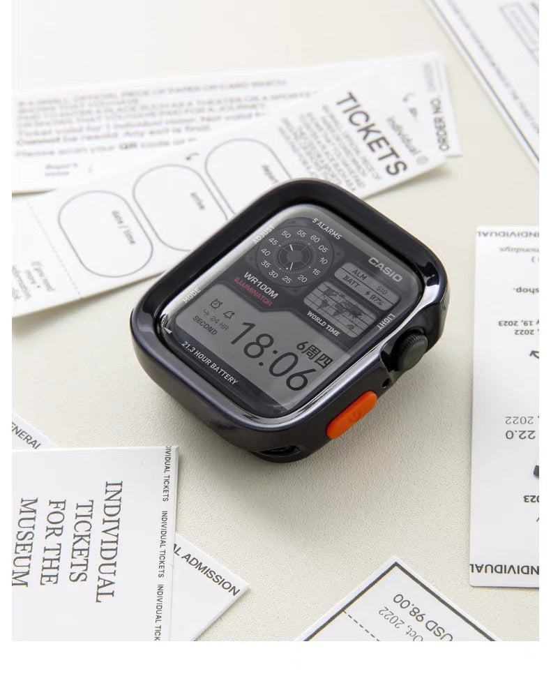 Applicable for Apple Watch S10 Protective Case with Edge Cover Soft Shell iWatch 11 9 SE Matte Finish