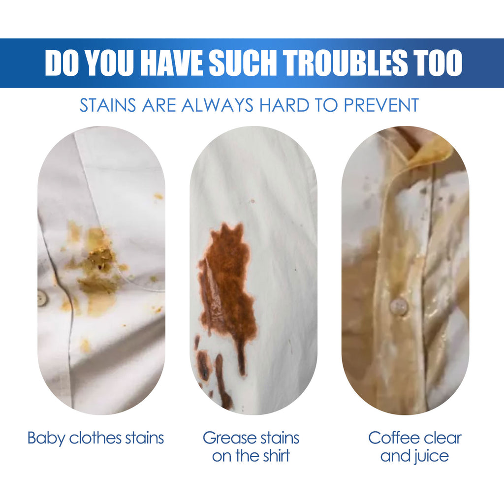 Clothes Stain Remover, Removes Stubborn Stains, Oil And Sweat Stains Laundry Cleaner